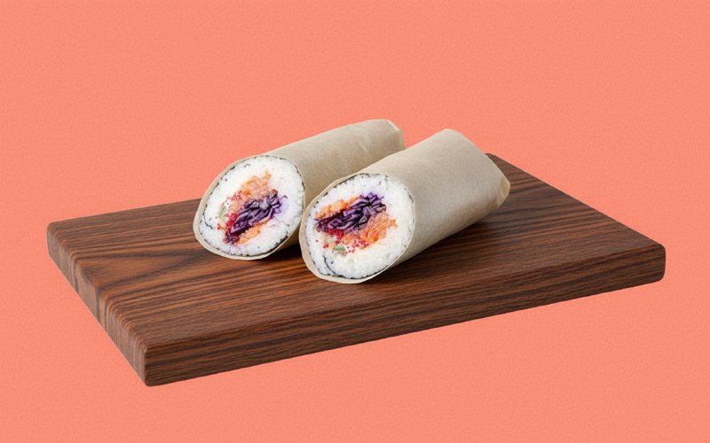 Буррито с лососем