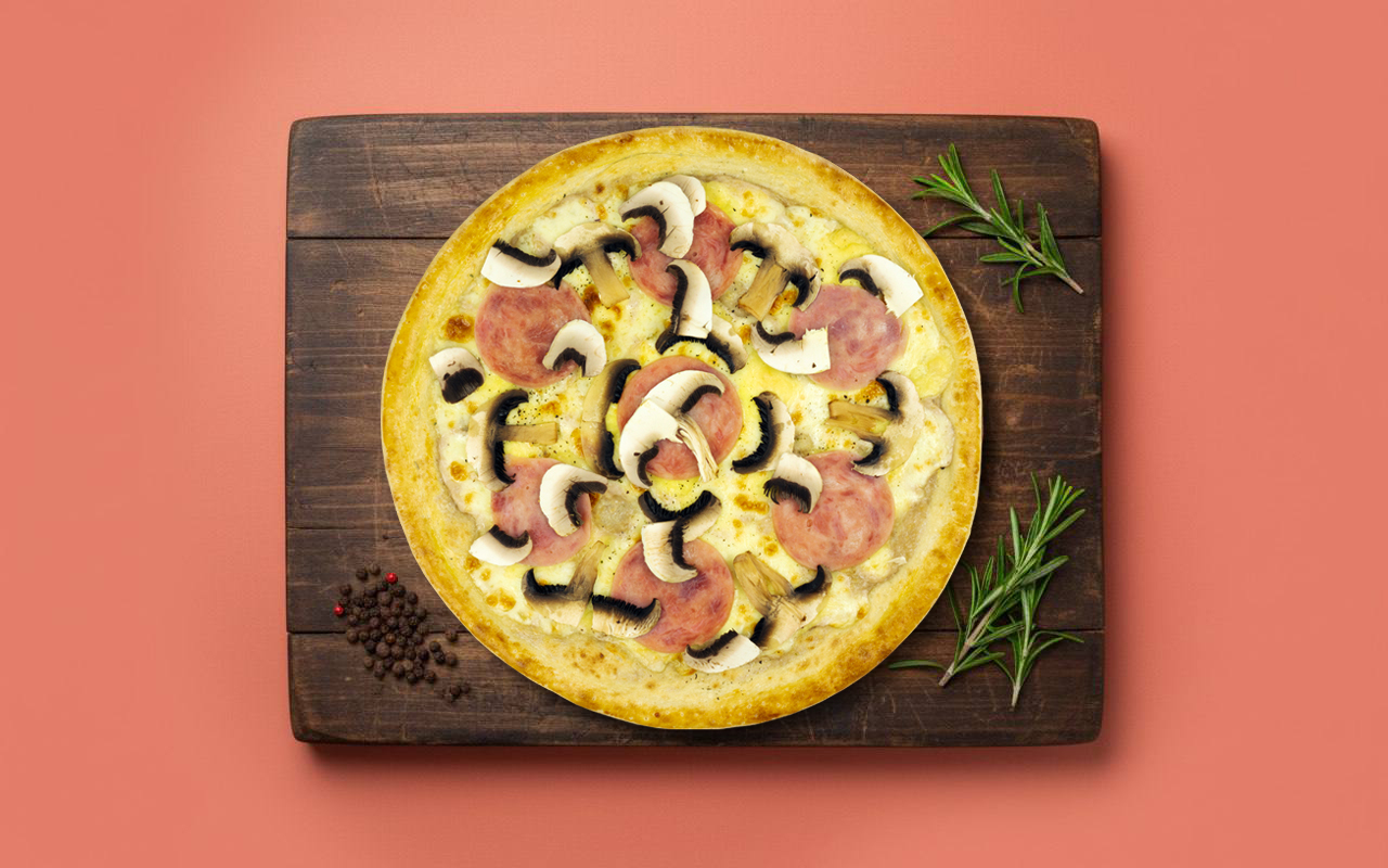 Грибная с ветчиной