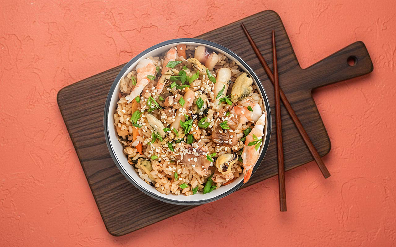 Рис Тайский с морепродуктами