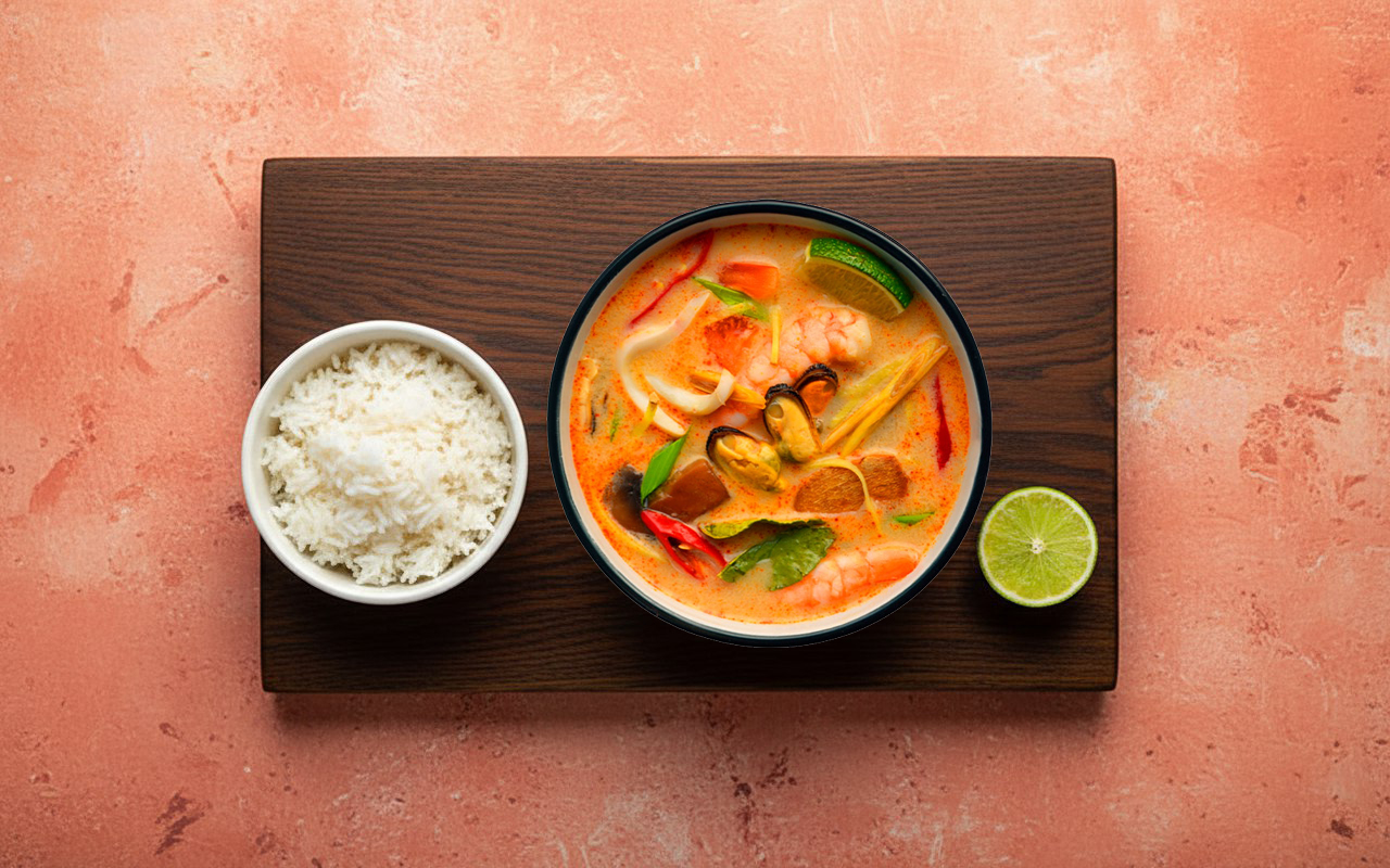 Том-ям с морепродуктами